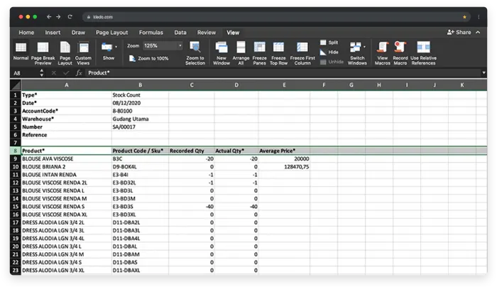 import dari excel